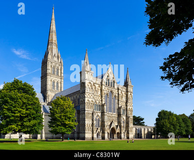 Salisbury Kathedrale, Salisbury, Wiltshire, England, Vereinigtes Königreich Stockfoto