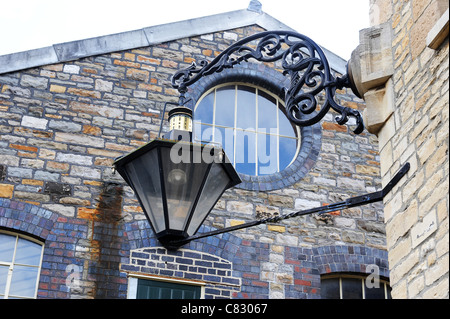 Alten viktorianischen Gaslampe im Museum of Great Western Railway Swindon Uk Stockfoto