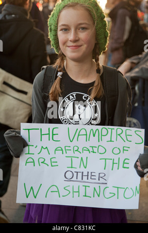 Occupy Wallstreet Seattle Stockfoto