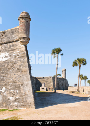 Castillo de San Marcos, Sankt Augustin Stockfoto