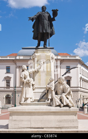 Die Statue des Kossuth Lajos in Szeged, Ungarn Stockfoto