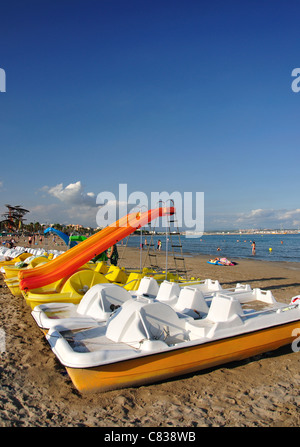 Platja De La Pineda, La Pineda, Costa Daurada, Provinz Tarragona, Katalonien, Spanien Stockfoto
