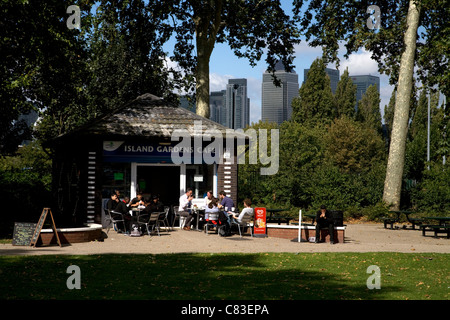 Island Gardens Café, Insel Gärten, tower Hamlets, London, england Stockfoto