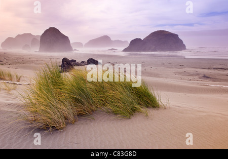 Menschenleeren Strand-Szene im südlichen Oregon Stockfoto
