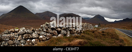 Die Cuillin Hills von Sligachan, Isle Of Skye, Schottland Stockfoto