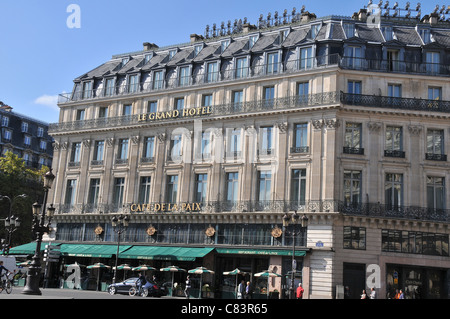 Le Grand Hotel und Café De La Paix Paris Frankreich Stockfoto