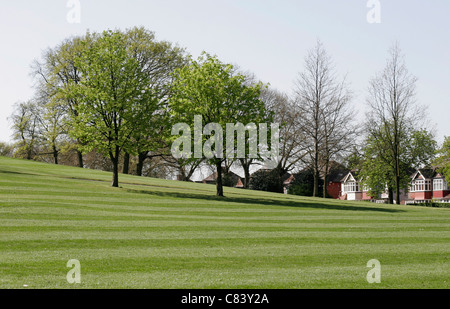 Rundholz-Park in Nordwest-London Stockfoto