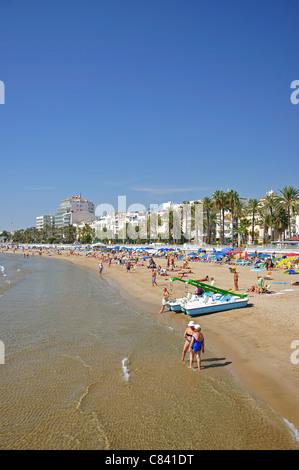 Platja De La Ribera, Sitges, Provinz Barcelona, Katalonien, Spanien Stockfoto