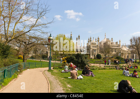 Royal Pavilion Gardens, Brighton, East Sussex, England, UK Stockfoto