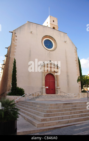 Esglesia Parroquial de Sant Esteve, Placa de l'Esglesia, Vila-Seca, Costa Daurada, Provinz Tarragona, Katalonien, Spanien Stockfoto