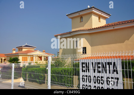 Moderne Villen zum Verkauf, Peníscola, Costa del Azahar, Provinz Castellón, Valencia, Spanien Stockfoto