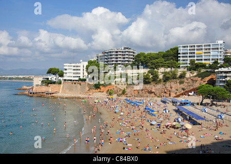 Platja Dels Capellans, Salou, Costa Daurada, Provinz Tarragona, Katalonien, Spanien Stockfoto