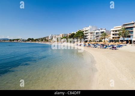 Mallorca, Port de Pollenca, Strand Stockfoto