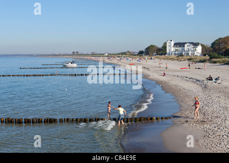 Strand, Heiligendamm, Ostsee, Mecklenburg-West Pomerania, Deutschland Stockfoto