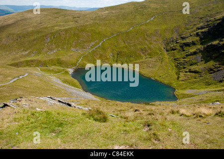 Scharfe Kante und Skalen Tarn auf Blencathra, Lake District UK Stockfoto