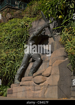 Statue im Park Santa Catarina Funchal Madeira Portugal EU Europa Stockfoto