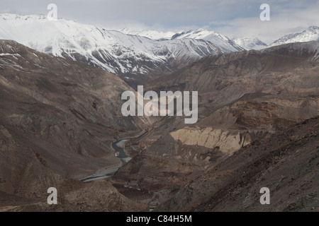 Berggipfel, Spiti Valley Himachal Pradesh, Indien Stockfoto