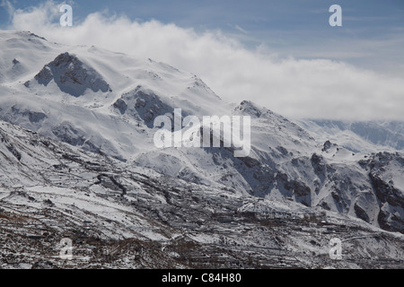 Berggipfel, Spiti Valley Himachal Pradesh, Indien Stockfoto