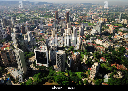 Blick von Kuala Lumpur Tower, Kuala Lumpur, Malaysia Stockfoto