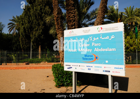 Cyber-Parc Arsat Moulay Abdeslam, Avenue Mohammed V, Marrakesch, Marokko Stockfoto