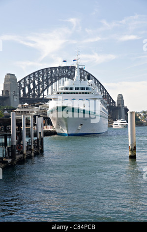 Das Phoenix Reisen betrieben Kreuzfahrt Schiff Albatros angedockt an der Overseas Passenger Terminal in Sydney Harbour NSW Australia Stockfoto