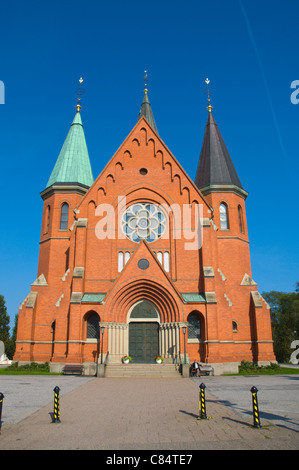 Sankt Petri Kyrka die St. Peters Kirche Västervik Stadt Småland Provinz Schweden Europa Stockfoto