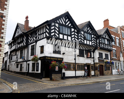 Ye Olde Kings Head Pub in Chester Cheshire UK Stockfoto