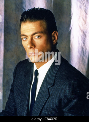 JEAN-CLAUDE VAN DAMME Werbe Foto von belgischen Schauspieler über 1995 Stockfoto