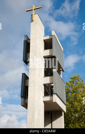 Kirche Maria Regina Martyrum Glockenturm, Berlin, Deutschland Stockfoto