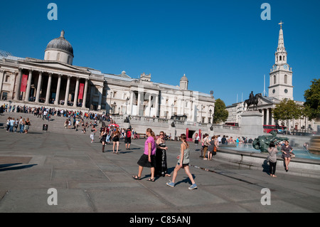 Trafalgar Square in London england Stockfoto