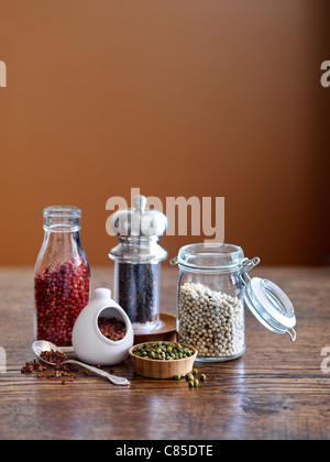 Vielzahl von Pfefferkörner Stockfoto