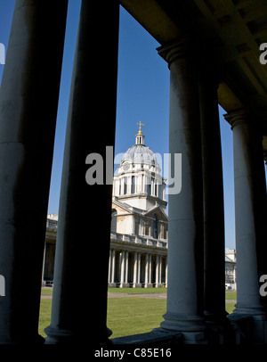 King William Gericht Grad 1 aufgeführten Weltkulturerbe Old Royal Naval College Greenwich London England Europa Stockfoto