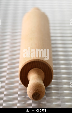 Nahaufnahme von Rolling Pin Stockfoto