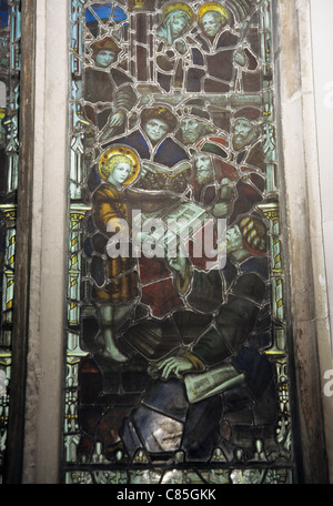 Stained Glass Windows Str. Peters Kirche, Brighton, East Sussex, UK (neue Renovierung In Arbeit) Stockfoto