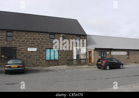 Skibhoul speichert baltasound unst Shetland Inseln Schottland september 2011 Stockfoto