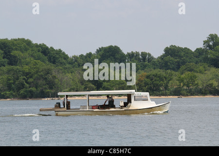 Chesapeake Bay Krabbe Boot Stockfoto