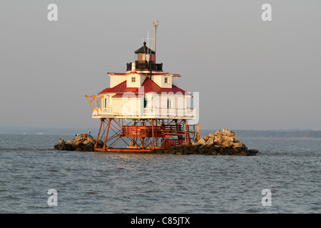 Thomas Punkt Shoal Light Stockfoto