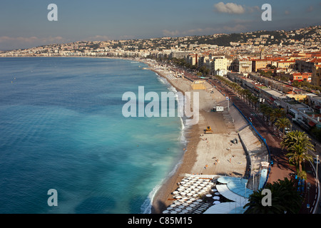 Nizza: Direkt am Meer: Promenade des Anglais Stockfoto