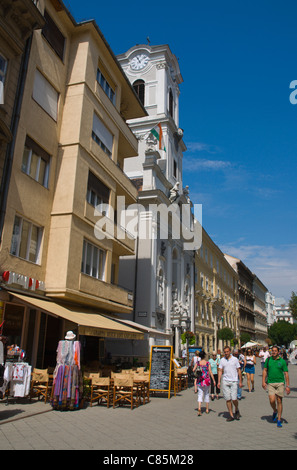 Vaci Utca Straße Budapest Ungarn Mitteleuropa Stockfoto