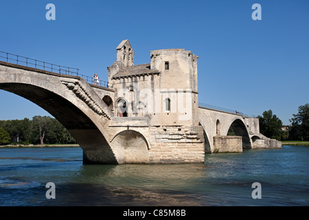 Avignon: Pont d ' Avignon (Pont St-Bénézet): Kapelle Stockfoto