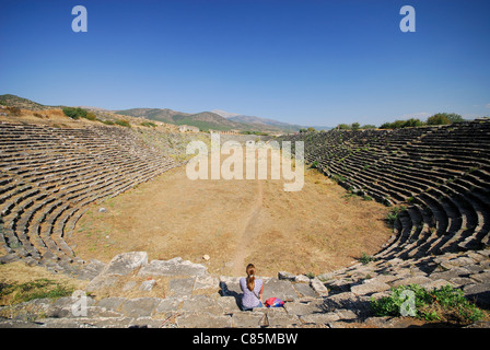 AFRODISIAS, TÜRKEI. Ein Blick auf das Stadion. 2011. Stockfoto