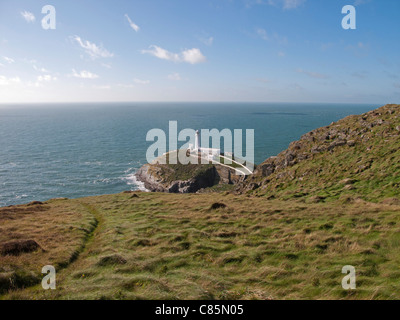 South Stack Leuchtturm, Anglesey, Wales. Stockfoto