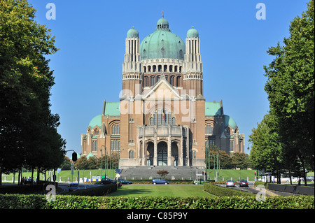 Nationalbasilika des Heiligen Herzens von Koekelberg, das größte Gebäude im Art-Deco-Stil in der Welt, Brüssel, Belgien Stockfoto