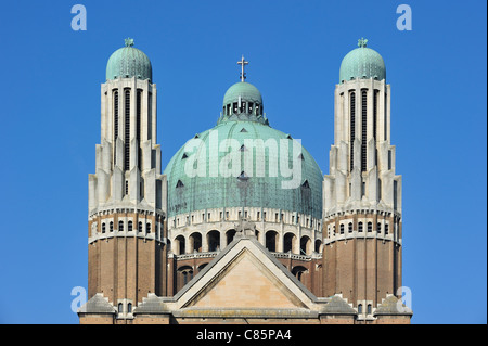 Nationalbasilika des Heiligen Herzens von Koekelberg, das größte Gebäude im Art-Deco-Stil in der Welt, Brüssel, Belgien Stockfoto