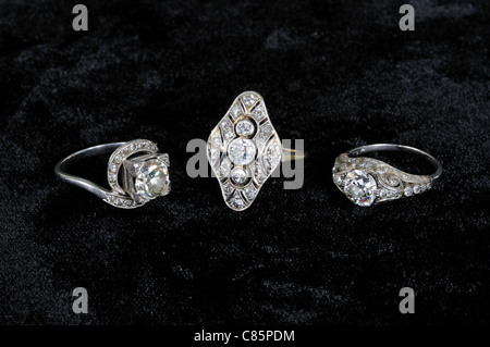 Drei Diamant-Ringe, England, UK, Großbritannien, Westeuropa. Stockfoto