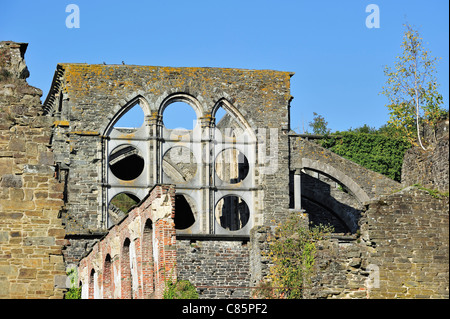 Villers Abbey Ruinen, einem alten Zisterzienser-Abtei in der Nähe von Villers-la-Ville, Belgien Stockfoto