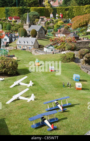 Bekonscot Modelldorf und Bahnhof, Beaconsfield, Buckinghamshire, Großbritannien Stockfoto