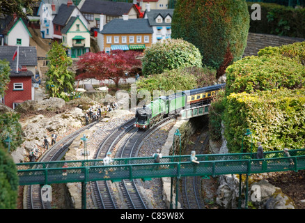 Bekonscot Modelldorf und Bahnhof, Beaconsfield, Buckinghamshire, Großbritannien Stockfoto