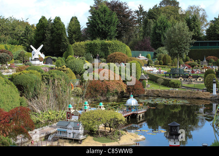 Bekonscot Modelldorf und Bahnhof, Beaconsfield, Buckinghamshire, Großbritannien Stockfoto