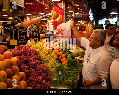 La Boqueria-Markt, Barcelona Stockfoto